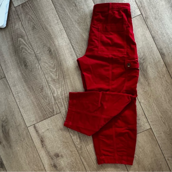 Women's Corduroy Red‎ Cargo Barrel Pants Size 10 Vintage Vibe Music Festival - Picture 12 of 12